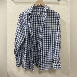 Michael Kors Dress Shirt - Blue/White Check - 16 32/33 - regular fit